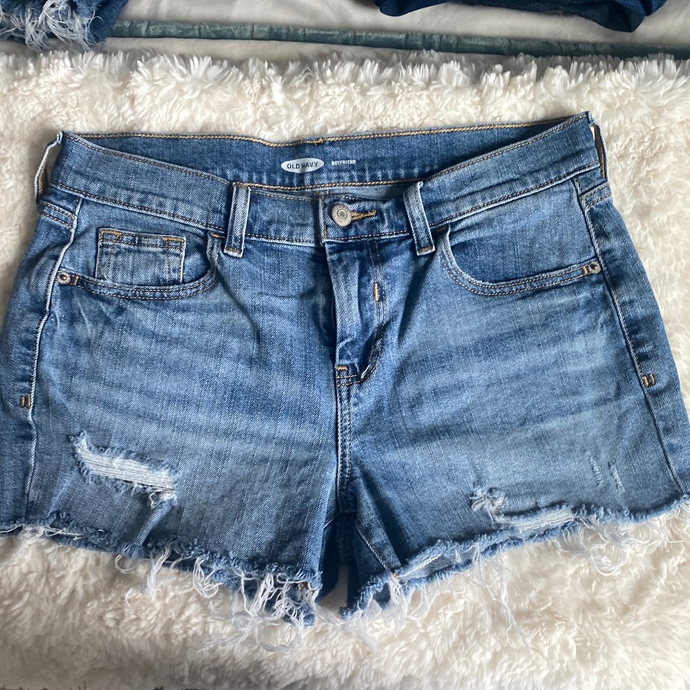 Womens old navy boyfriend jean shorts size 4